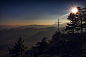 misty mountains