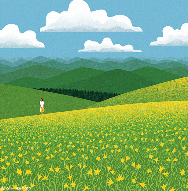 Landscape spring sum...