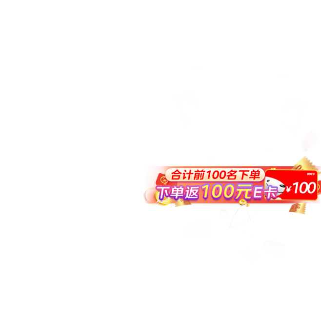 合计前100名下单返100元e卡