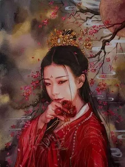 来自“围脖”熙往Ljx的细腻水彩插画。关...