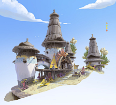 辛鹤采集到场景 建筑细化