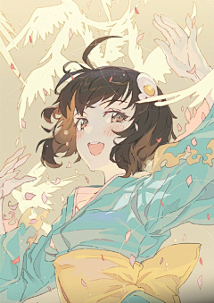自信与她皆失采集到S~手绘插画等等