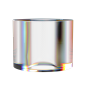 透明彩色玻璃水晶带通道折射效果不规则图形酸性风海报设计形状元素_PNG