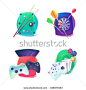 Billiard and darts, video game and poker emblem. Indoor sport equipment like throw missiles for arraz and dartboard, joystick with buttons for console and TV,cards with ace and cue with balls on table