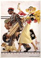 德裔美国插画家J.C. Leyendecker，被认为是20世纪初最为杰出的美国时尚先锋插画家之一。 ​​​​