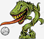 怪物与排球 设计图片 免费下载 页面网页 平面电商 创意素材