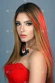 珠宝,女人,时尚,注视镜头,项链,垂直画幅,美,彩妆,艺术,夜晚