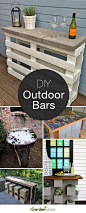 Cocktails Anyone? • DIY Outdoor Bars! • A round-up of Ideas and Tutorials from around the web.: 