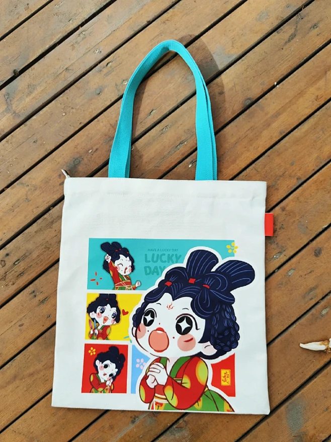唐宫夜宴文创周边♥唐朝小妞儿帆布包