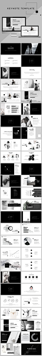 Black & White - Clean Keynote Template - Creative Keynote Templates