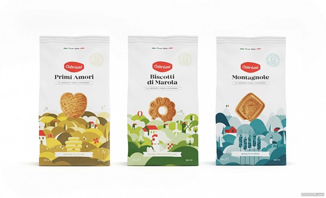 CABRIONI意大利式脆饼品牌包装设计...