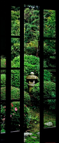 Japanese Stone Lantern in Garden