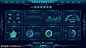 大数据可视化智慧园区深色科技大气大屏展示 sketch+AI+eps格式