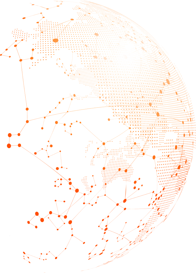 橙色 点线 地球 装饰元素免抠png图片...