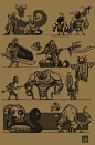 Conan and a friends, Luke Viljoen : ...wow this is old, friend of mine drew Conan, so I gave him some friends and stuff to kill :P