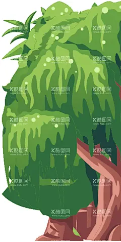 绿植树木插画  - 源文件下载【酷图网】多类型,绿植,树木,插画,绿植树木,竹子,榕树,雪松,榆树,棕榈树