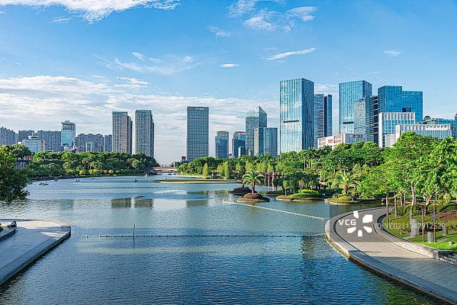 广东佛山千灯湖公园两岸风景图片素材-花瓣网
