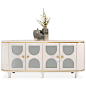 fez-4-door-credenza-smoke-mirrors-collingwood-front-merch