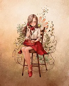 【插画欣赏】韩国插画家AEPPOL_唯美图吧_百度贴吧