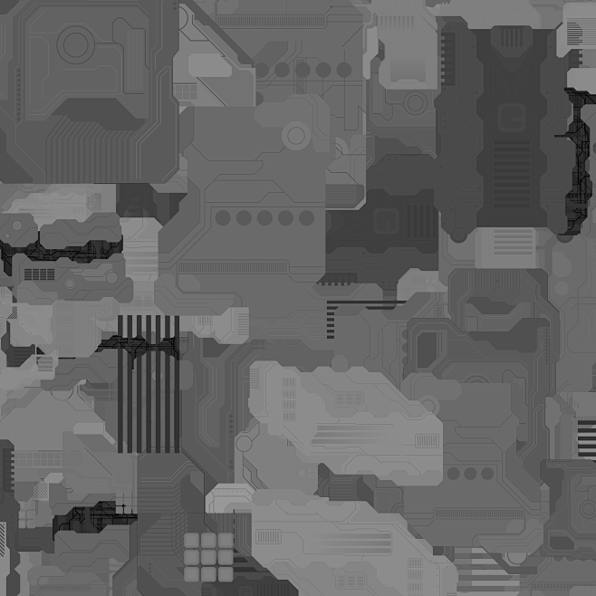 电路板科技4K贴图