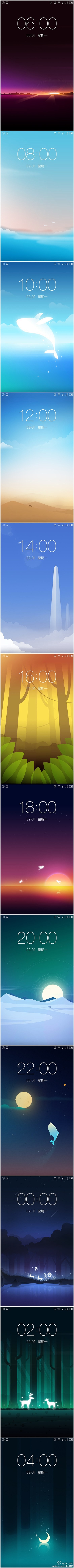 时光锁屏~美美的壁纸，求高清无码~~