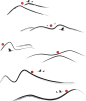 笔触线条山鸟