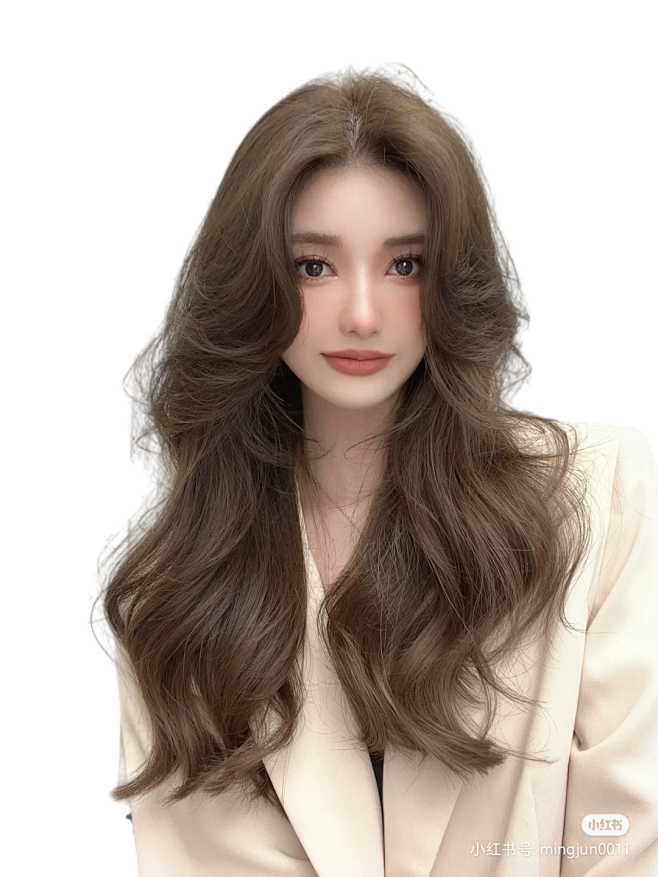 美发模特大波浪