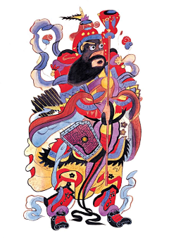 张丽桐桐采集到财神门神