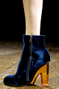 lucite and velvet Dries Van Noten bootie