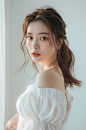 AI数字艺术美女医美肖像人物摄影图