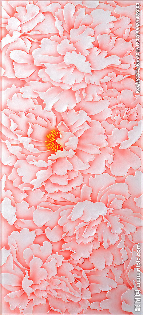 牡丹浮雕