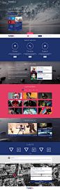 Tuner - One Page Portfolio PSD Template : TUNER is a unique and creative PSD template with modern flat and responsive design. It is perfect choice for your corporate agency, creative studio or for portfolio. It can be customized easily to suit your wishes