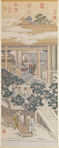 清-佚名-缂丝武王受丹书图
