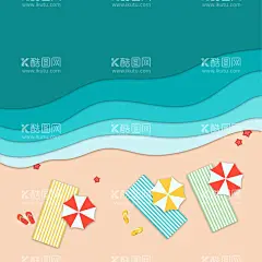 沙滩俯瞰图   - 源文件下载【酷图网】海滩顶视图,沙滩俯瞰图,风景,旅行旅游,度假,海边,夏日风景,海报背景,风景背景,沙滩海报背景