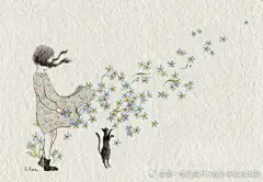 暖心插画韩国插画师师초록담쟁이