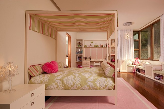 简约粉色儿童房卧室装修效果图