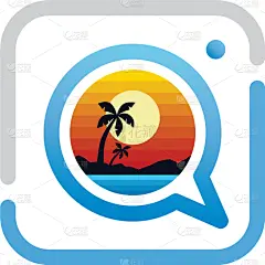 相机,标志,海滩,拍摄场景,图标,鸡尾酒,图像,海洋,矢量