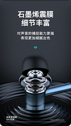 ♥blue采集到无线蓝牙耳机详情页