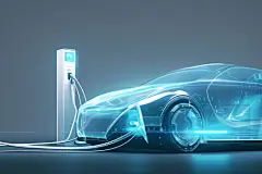 新能源节能汽车3D模型元素