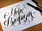 Calligraphy & Lettering Logos. Behind the scenes on Behance