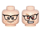 LEGO - Minifig, Head Black Glasses, Tan Stubble Beard, Smile / Red Eyes, Angry • $18.95 : LEGO - Minifig, Head Black Glasses, Tan Stubble Beard, Smile / Red Eyes, Angry $18.95. LEGO - Minifig, Head Black Glasses, Tan Stubble Beard, Smile / Red Eyes, Angry