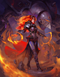 Chandra Warjack, Dave Greco : Ton of fun on the stream this week! This piece went somewhere totally different than where we started.
Chandra hanging out with a wamack from warmachine? sure!
www.twitch.tv/davegrecoart