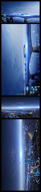 城市5G科技之光企业海报展板