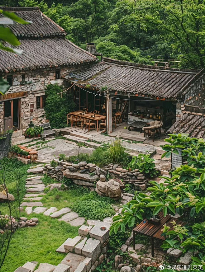 中式小院景观 农家 古风场景参考