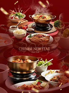 春节节日晒照祝福拼图工具小红书配图