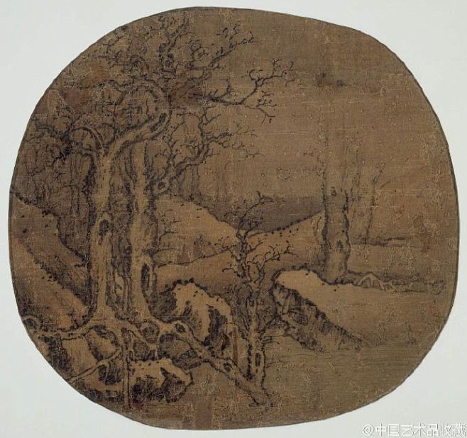 #山水画#【 北宋 范宽 《寒林图》 】...