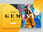 DOM Landing Page UI creative icon color app ux ui web wesite design minimal fashion landingpage