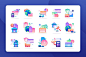 金融多彩创意图标设计Finance Icon Illustration插图(1)
