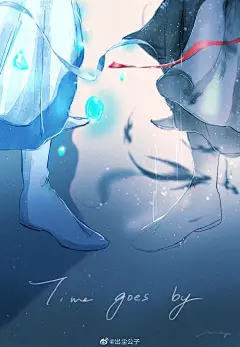 #魔道祖师##忘羡#
随着时间的流逝
Twi：manjyuya100 ​​​（已授权） ​ ​​​ ​​​​