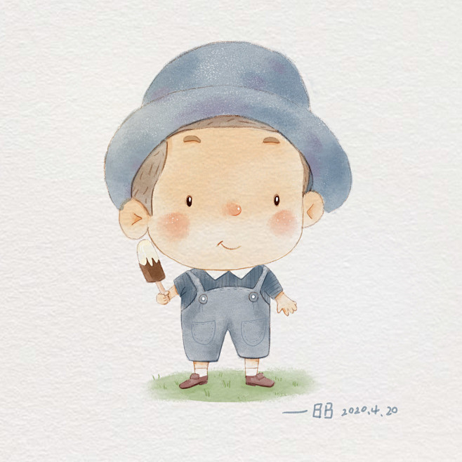 练习水彩小萌新_小糊涂陈儿__插画师作品...